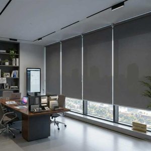 Mành cuốn cửa kính lớn cho showroom và văn phòng