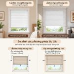 lắp rèm lọt lòng hay phủ bì cửa sổ