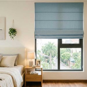 rèm roman cửa sổ phòng ngủ chống nắng