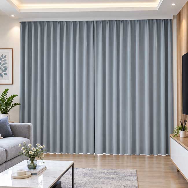Lắp rèm vải phủ bì khung cửa