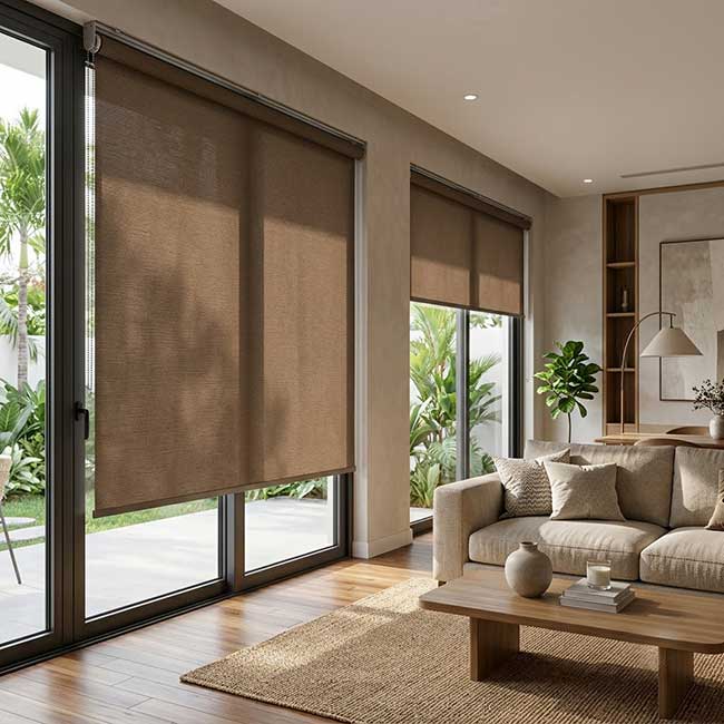 Mành cuốn che nắng cho biệt thự và nhà phố